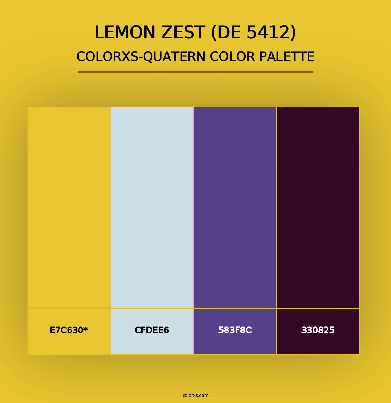 Lemon Zest (DE 5412) - Colorxs Quad Palette