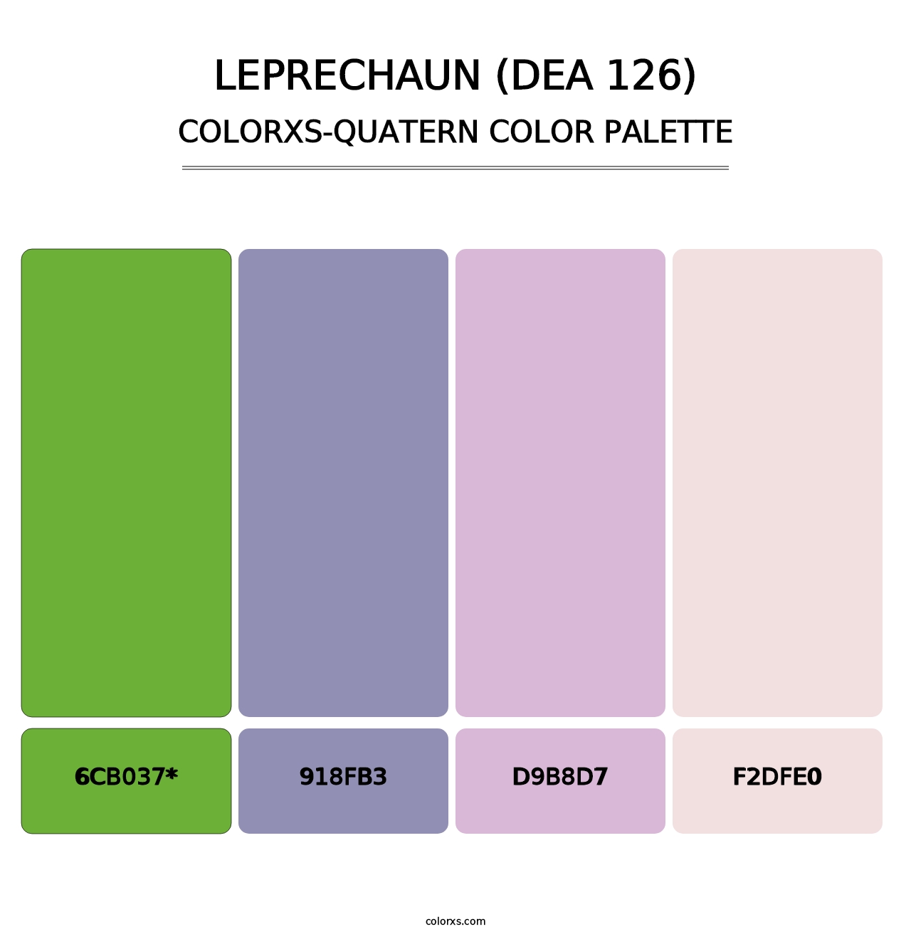 Leprechaun (DEA 126) - Colorxs Quad Palette