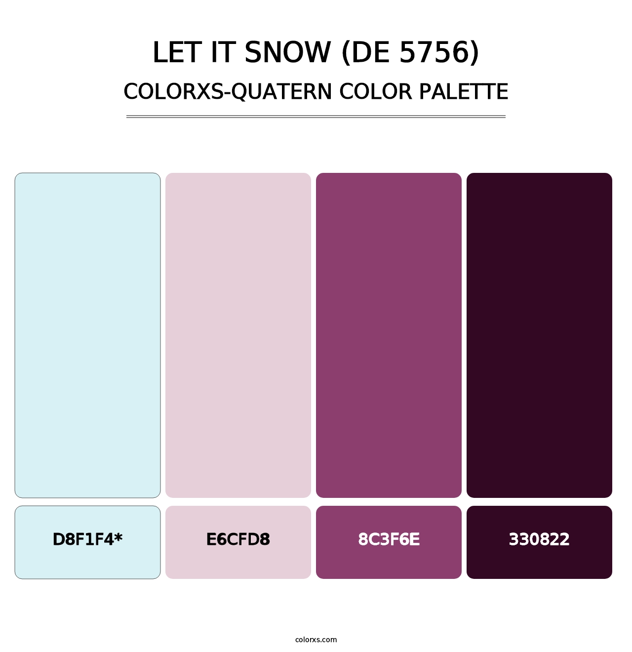 Let it Snow (DE 5756) - Colorxs Quad Palette