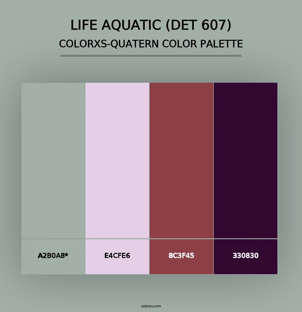 Life Aquatic (DET 607) - Colorxs Quad Palette