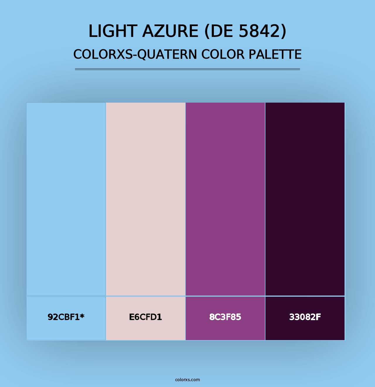 Light Azure (DE 5842) - Colorxs Quad Palette