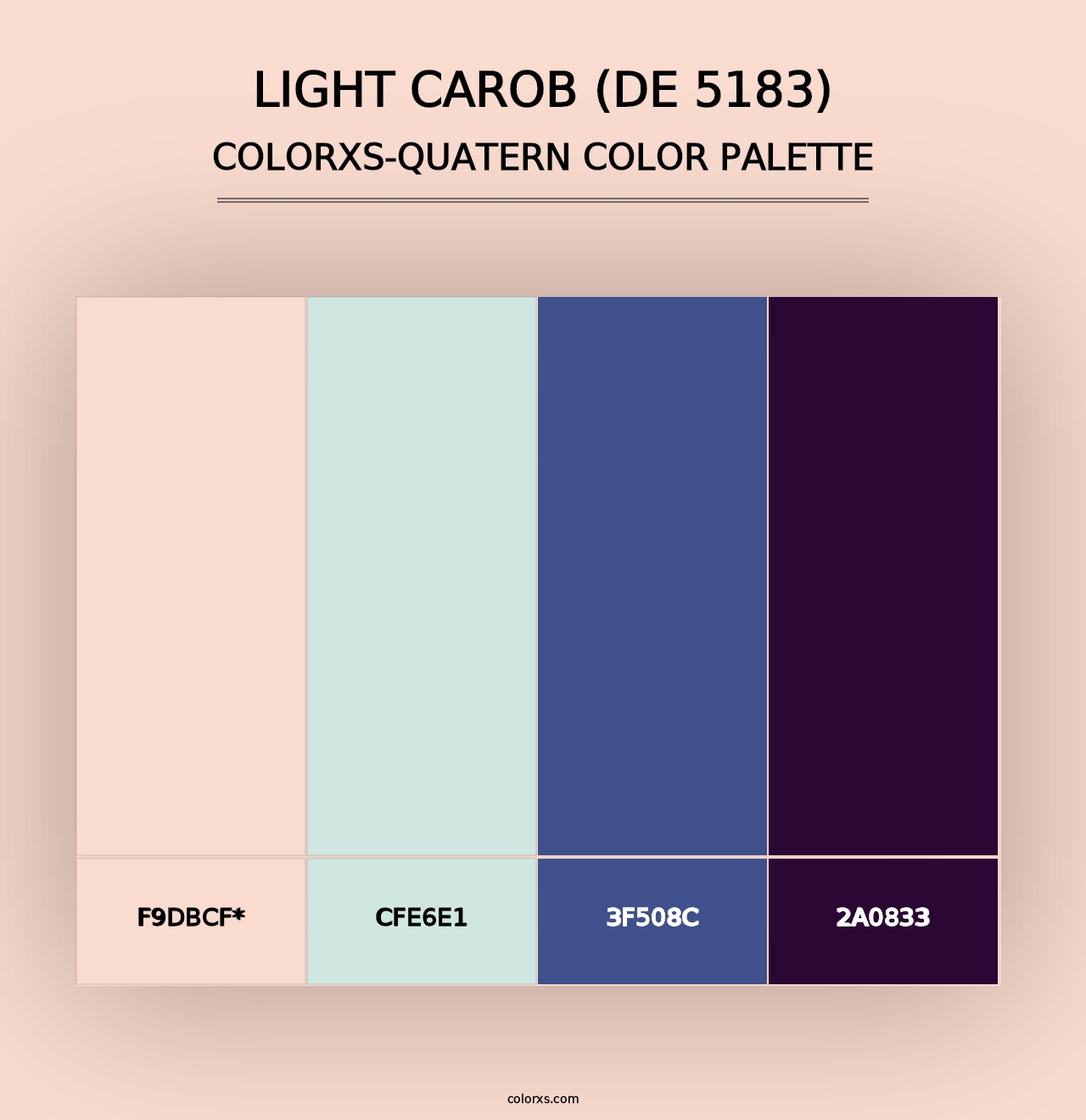 Light Carob (DE 5183) - Colorxs Quad Palette