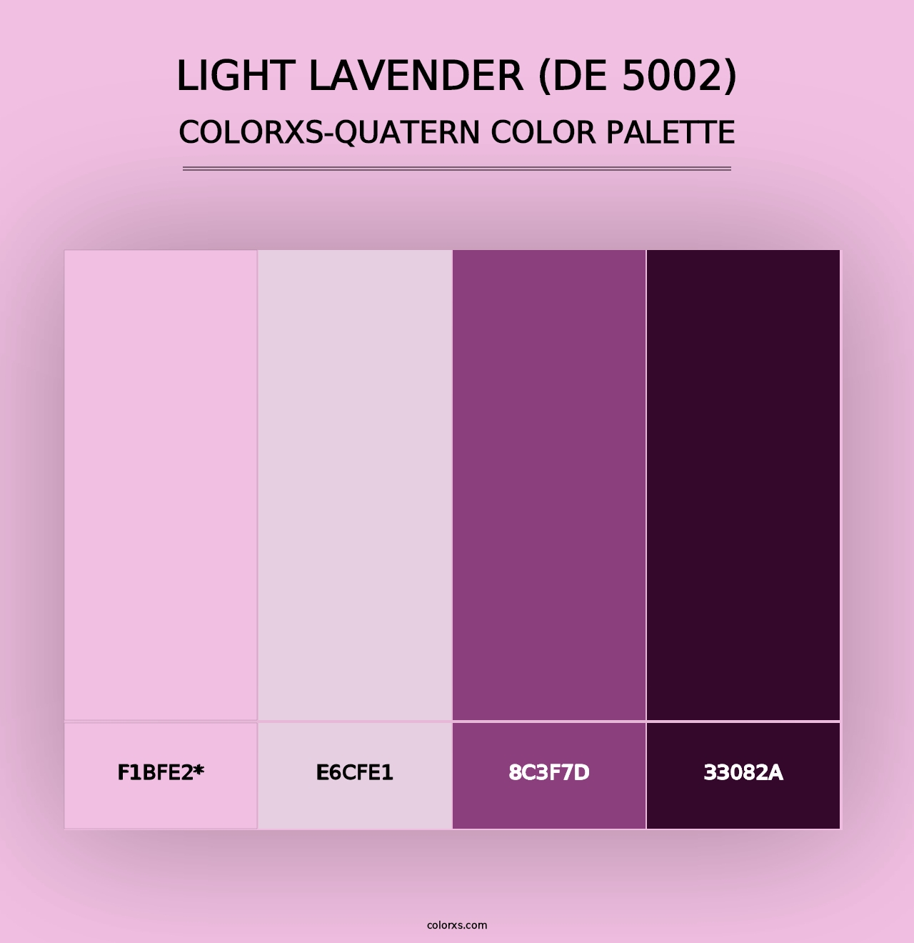 Light Lavender (DE 5002) - Colorxs Quad Palette