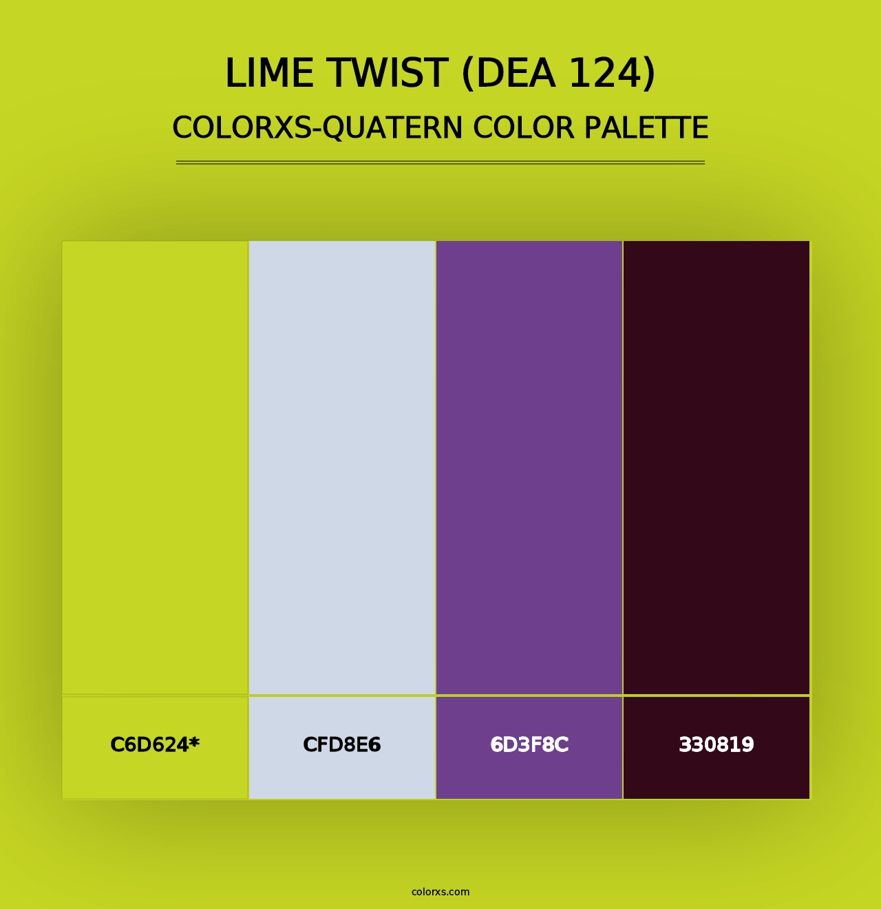 Lime Twist (DEA 124) - Colorxs Quad Palette