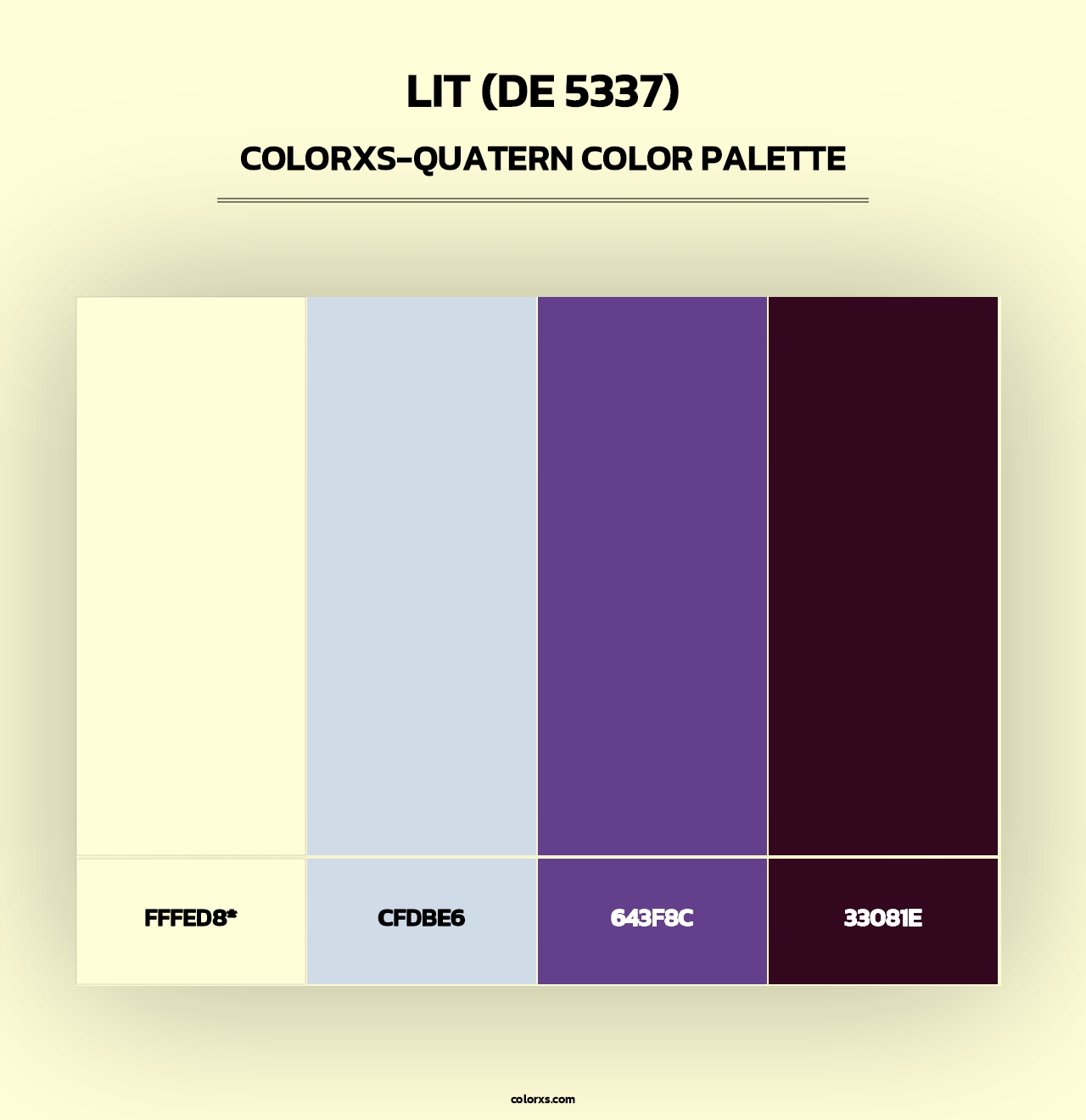 Lit (DE 5337) - Colorxs Quad Palette