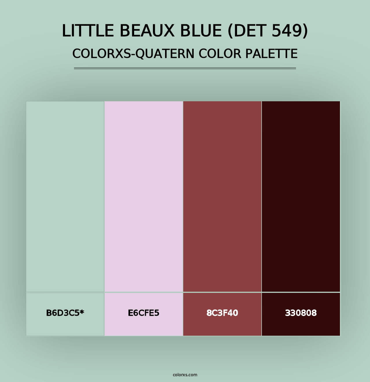 Little Beaux Blue (DET 549) - Colorxs Quad Palette