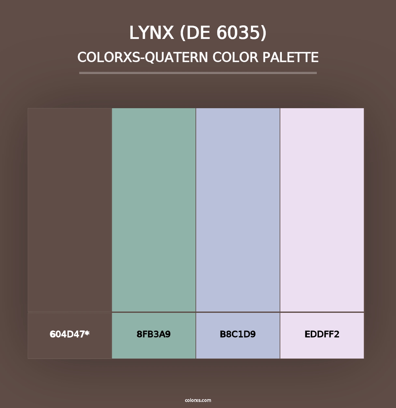 Lynx (DE 6035) - Colorxs Quad Palette