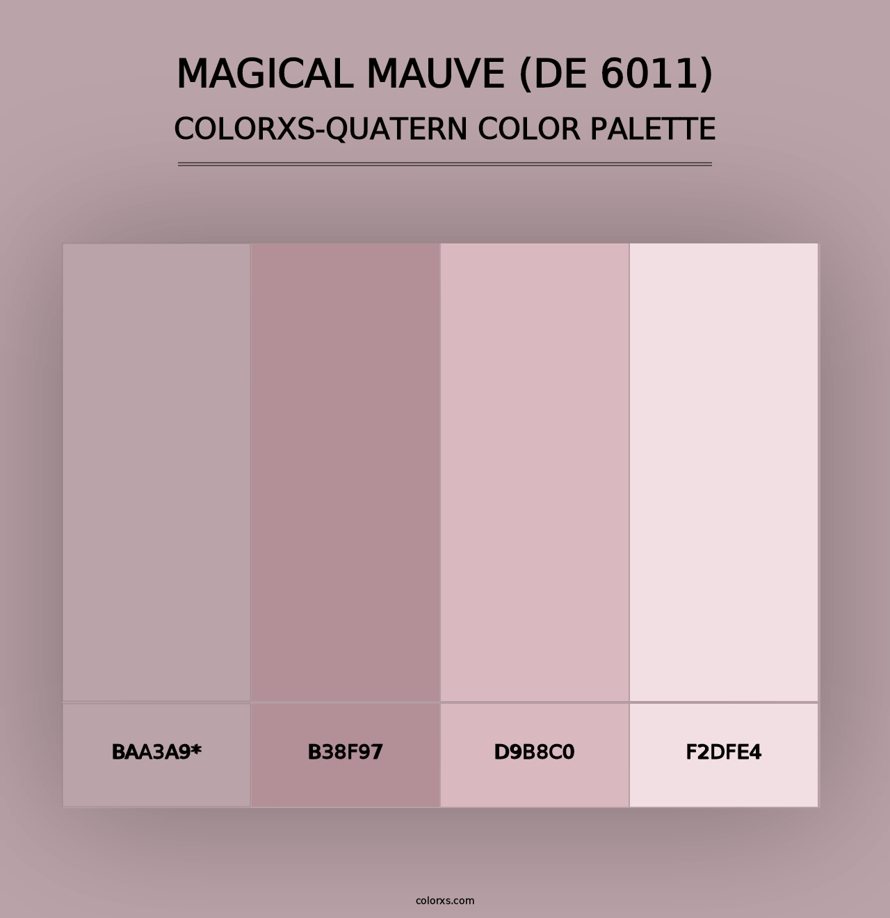 Magical Mauve (DE 6011) - Colorxs Quad Palette