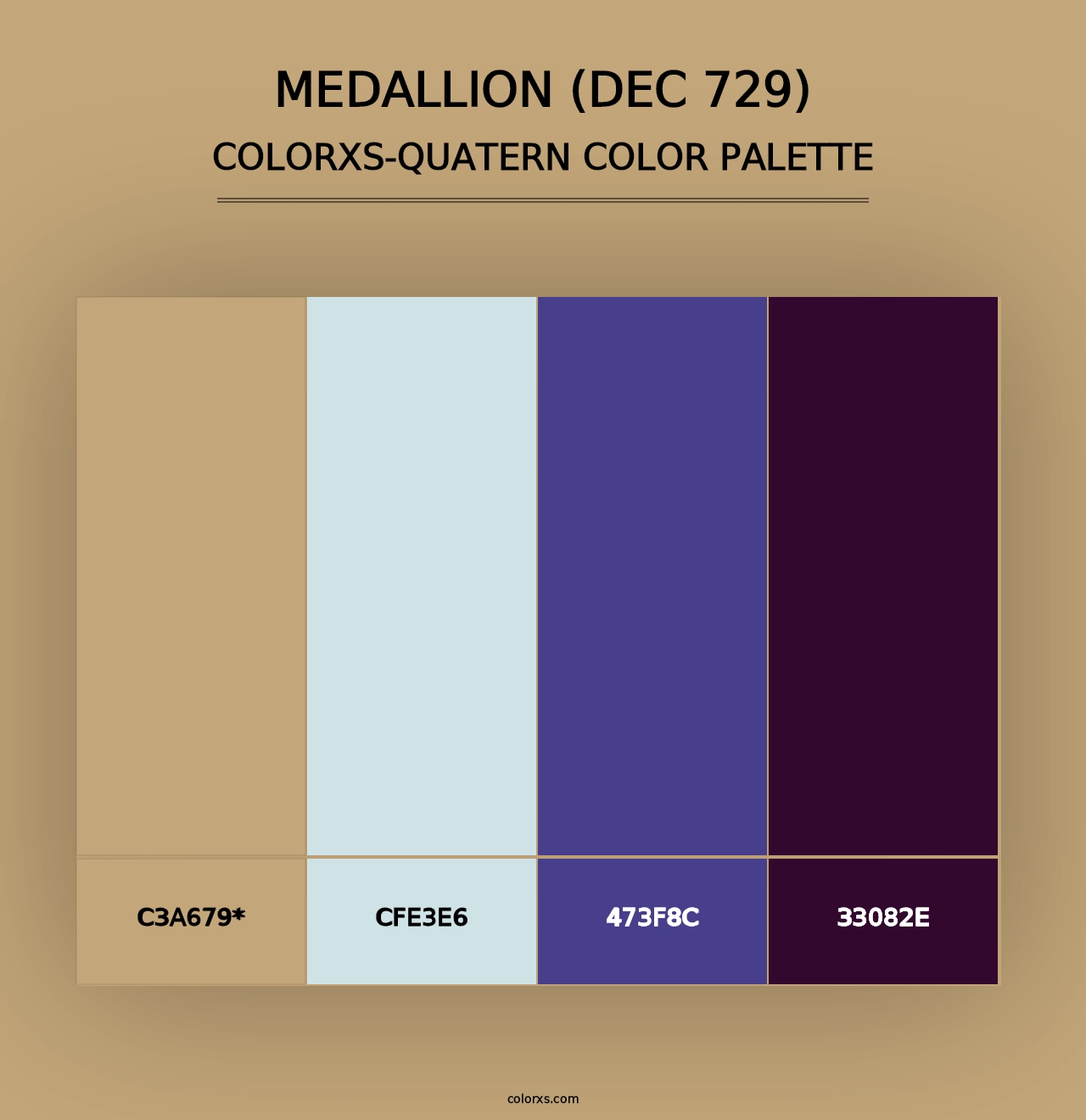 Medallion (DEC 729) - Colorxs Quad Palette