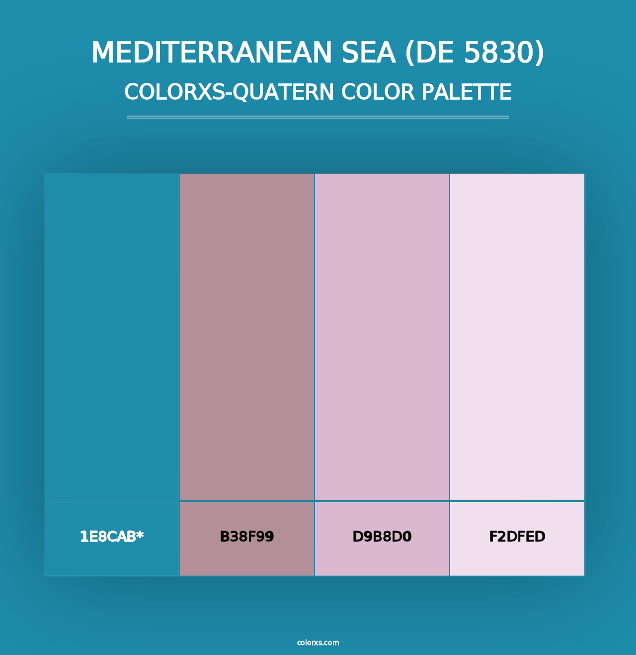 Mediterranean Sea (DE 5830) - Colorxs Quad Palette