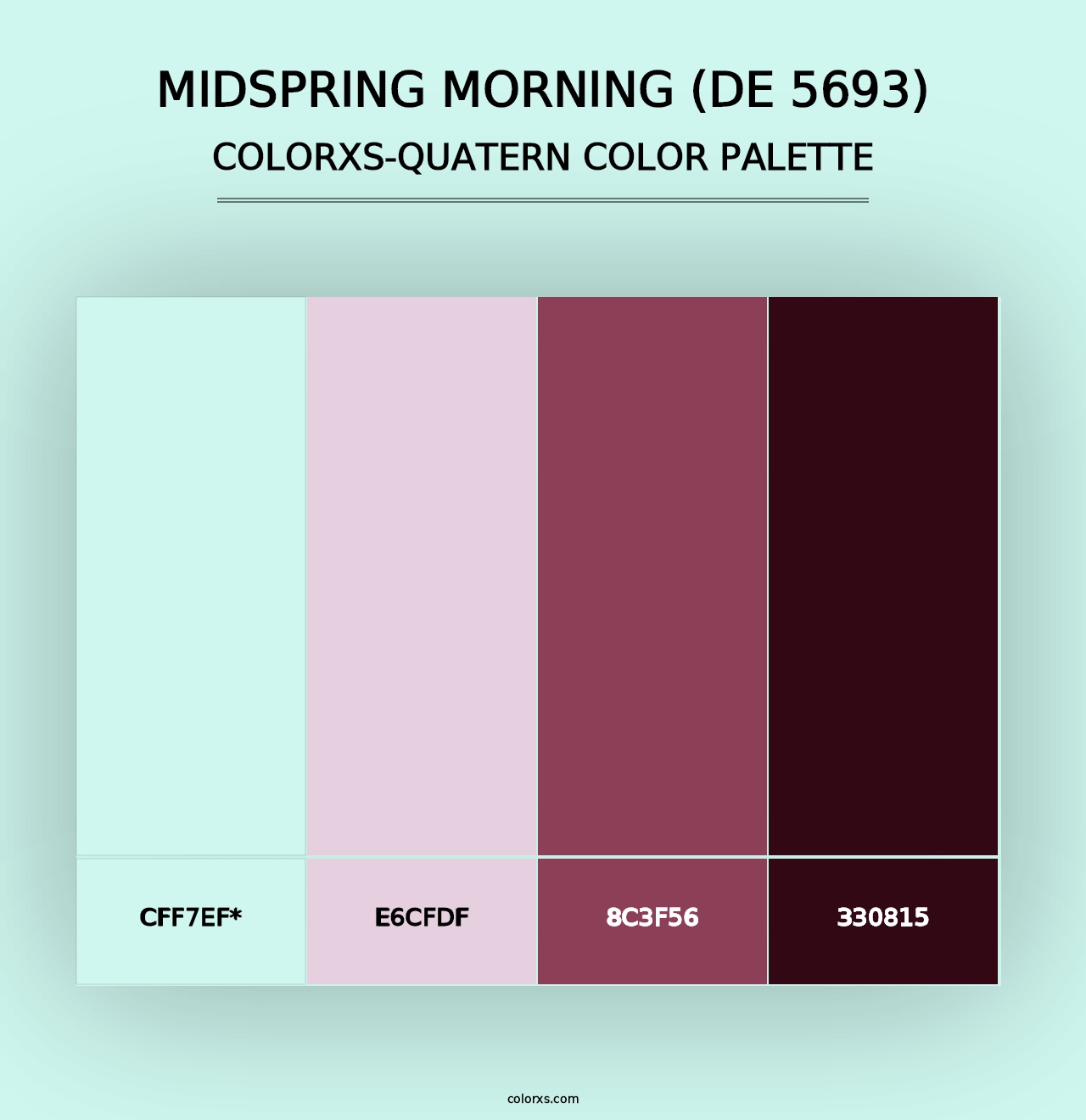 Midspring Morning (DE 5693) - Colorxs Quad Palette