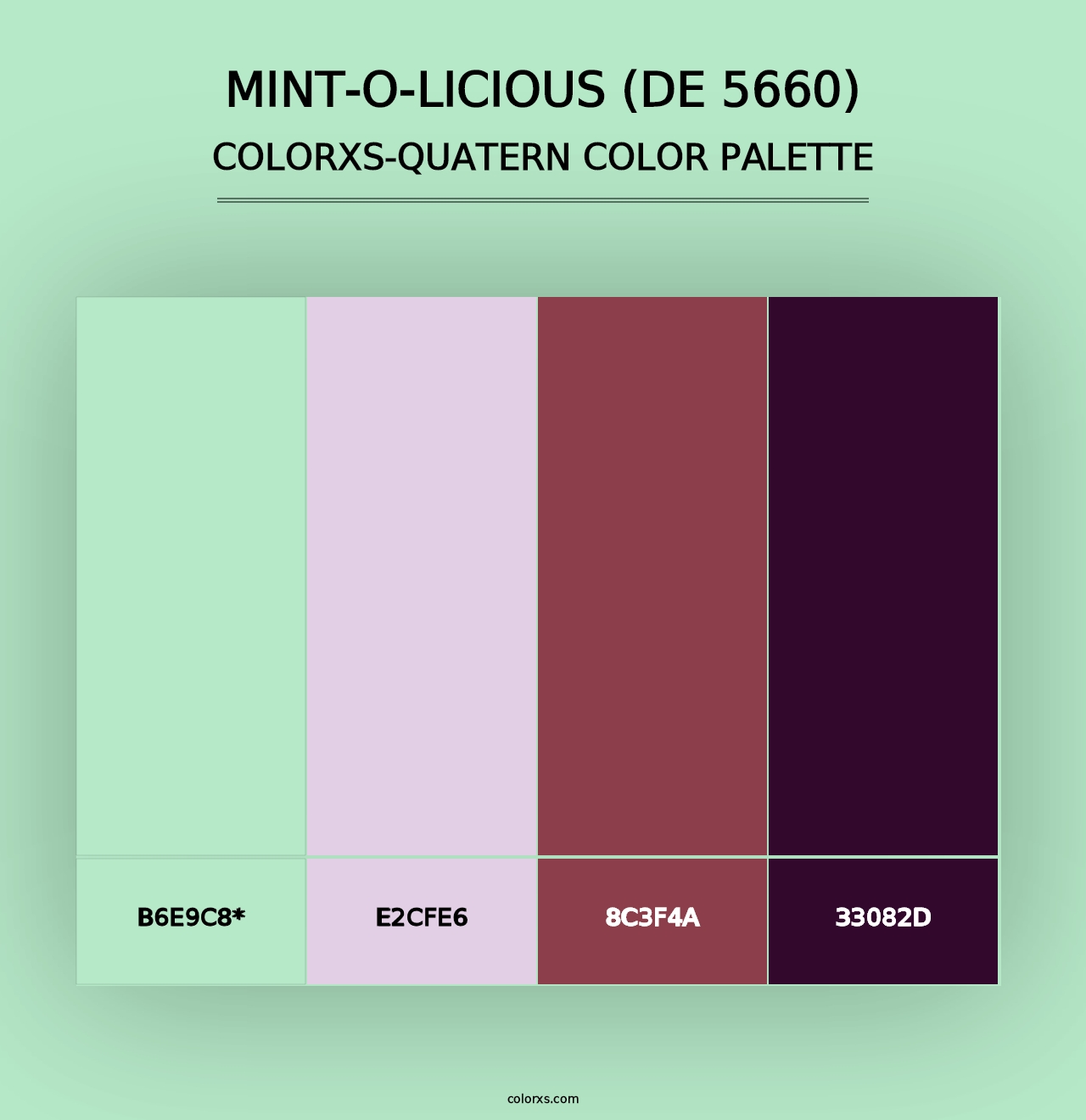 Mint-o-licious (DE 5660) - Colorxs Quad Palette