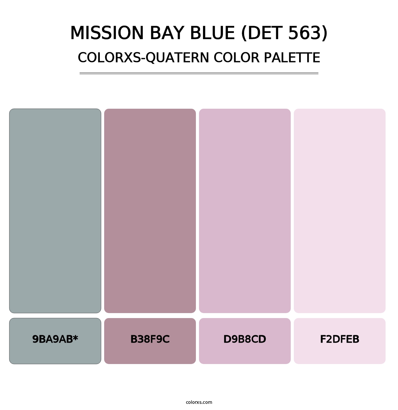 Mission Bay Blue (DET 563) - Colorxs Quad Palette