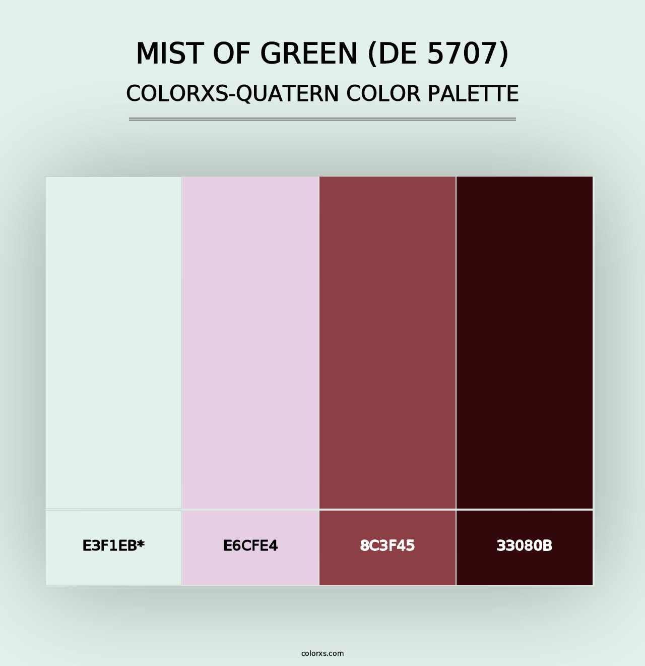 Mist of Green (DE 5707) - Colorxs Quad Palette