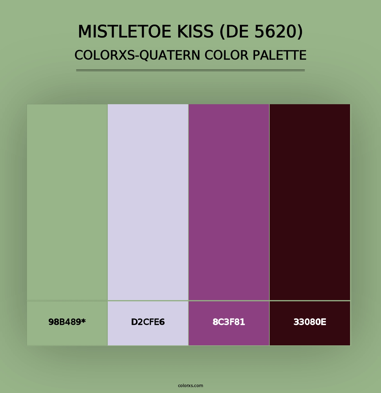 Mistletoe Kiss (DE 5620) - Colorxs Quad Palette