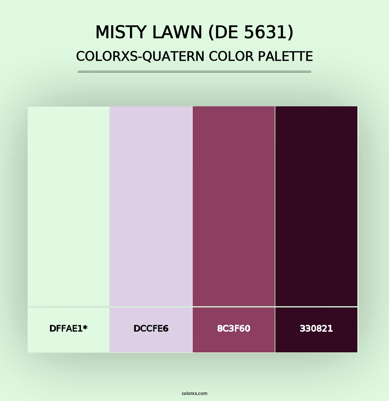 Misty Lawn (DE 5631) - Colorxs Quad Palette