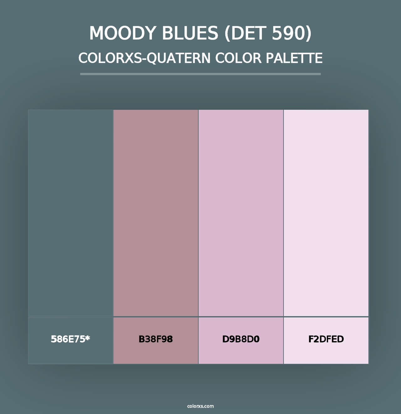 Moody Blues (DET 590) - Colorxs Quad Palette