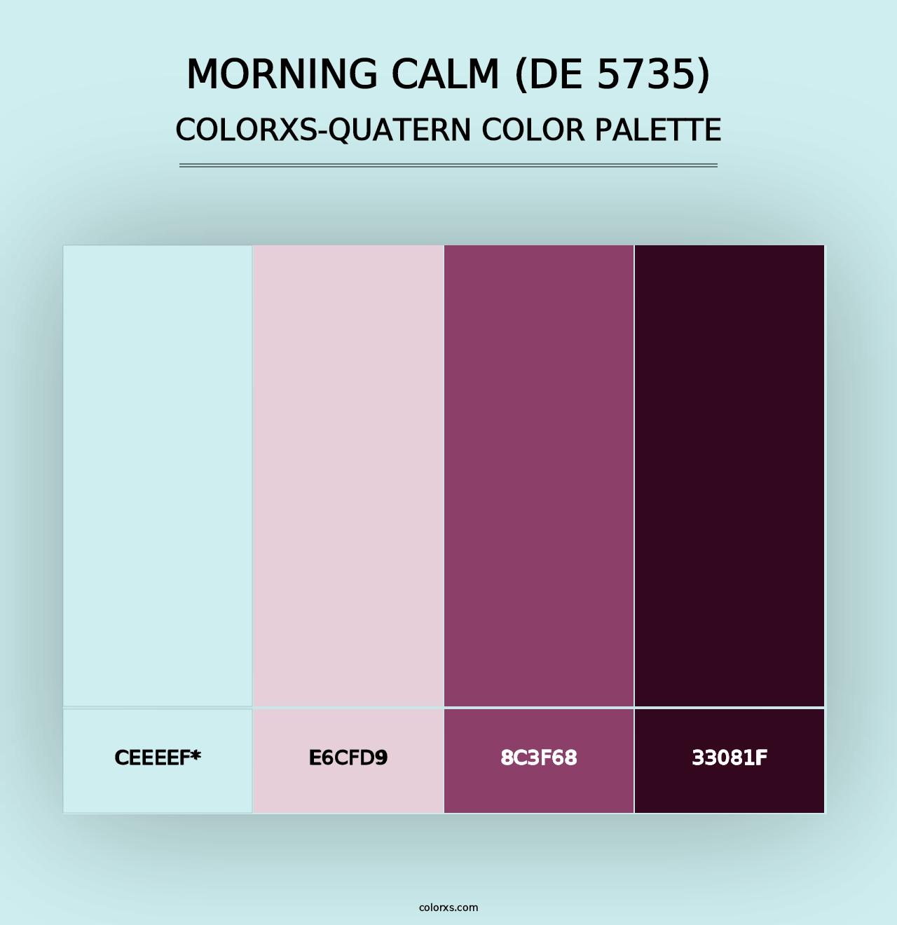 Morning Calm (DE 5735) - Colorxs Quad Palette