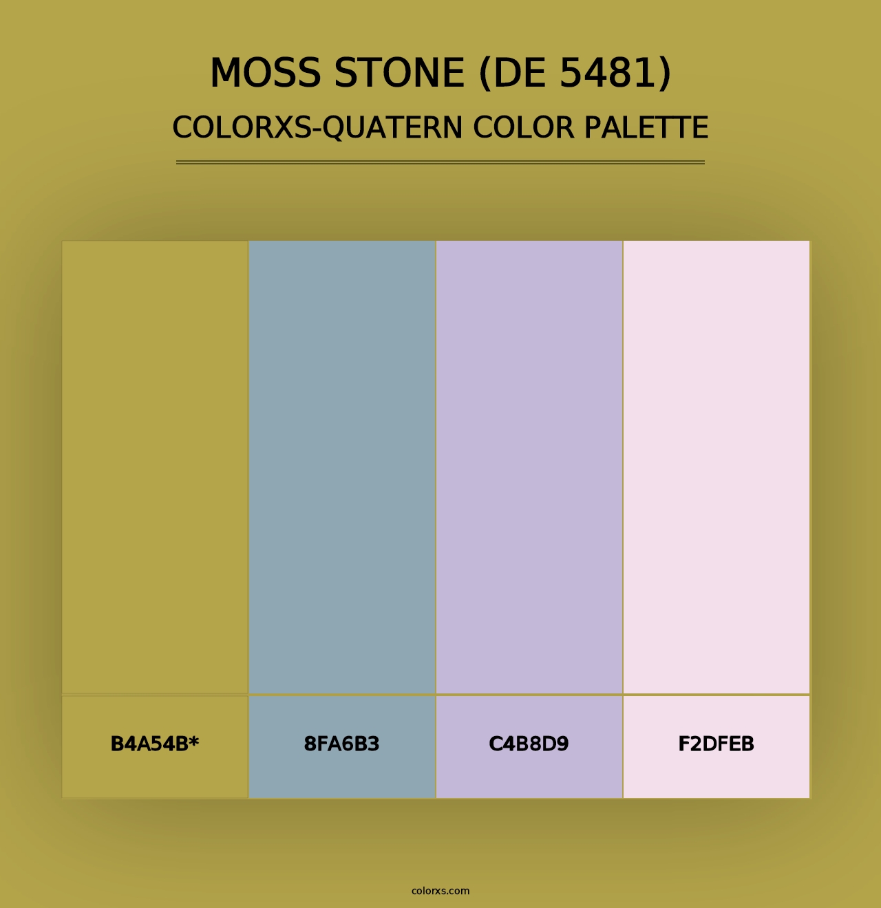 Moss Stone (DE 5481) - Colorxs Quad Palette