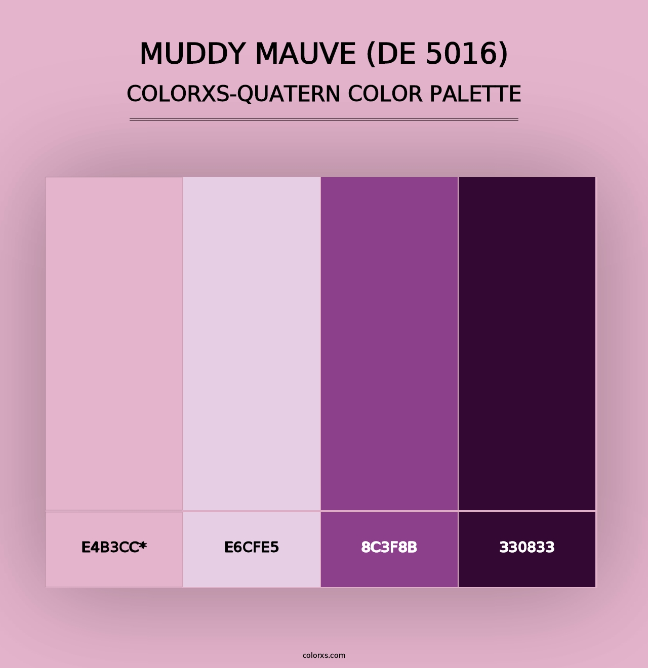 Muddy Mauve (DE 5016) - Colorxs Quad Palette