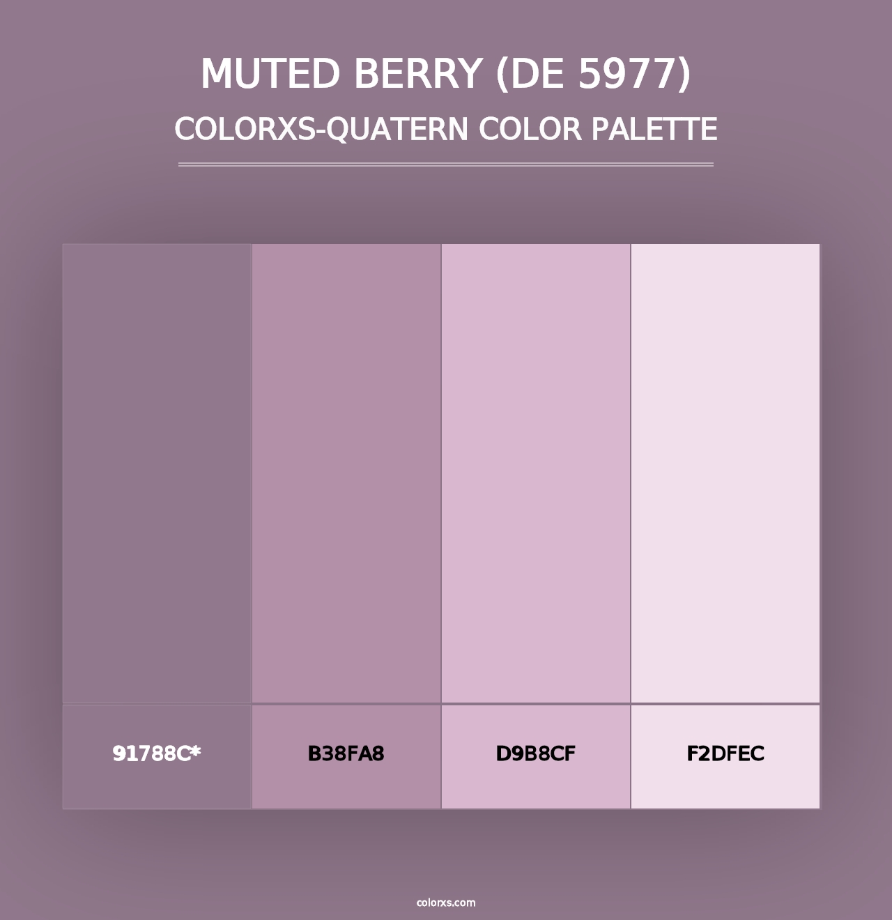 Muted Berry (DE 5977) - Colorxs Quad Palette