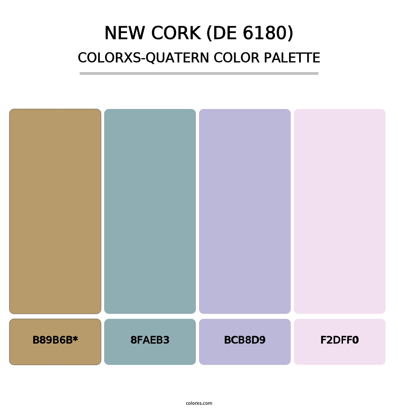 New Cork (DE 6180) - Colorxs Quad Palette