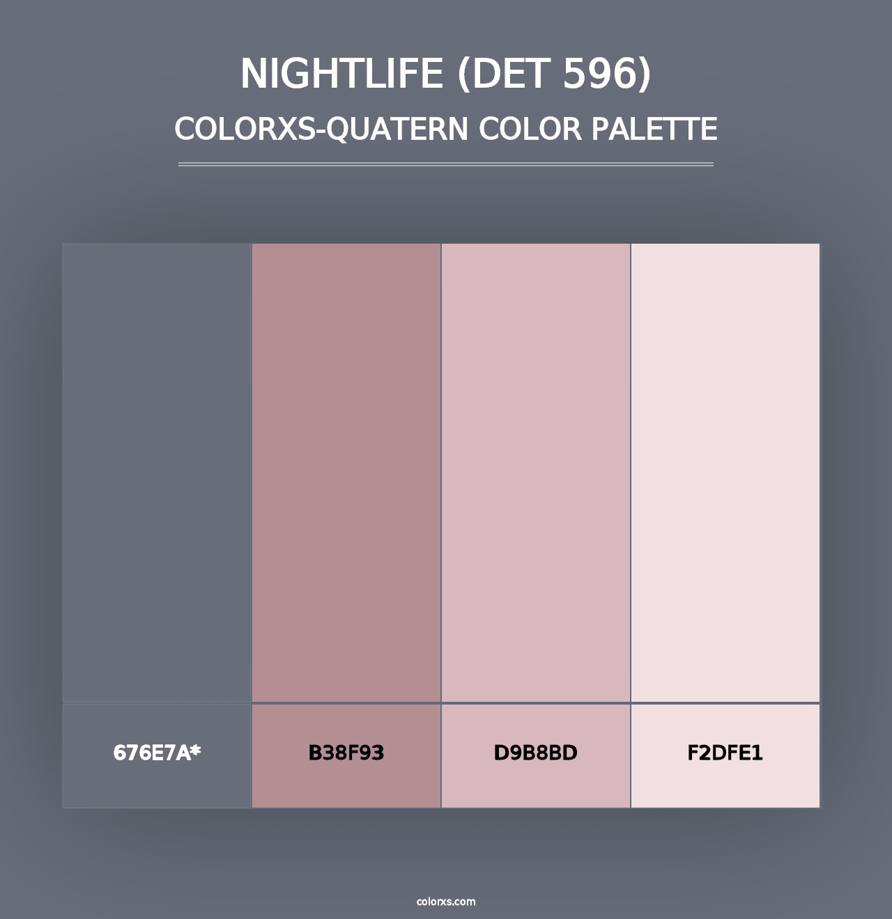 Nightlife (DET 596) - Colorxs Quad Palette