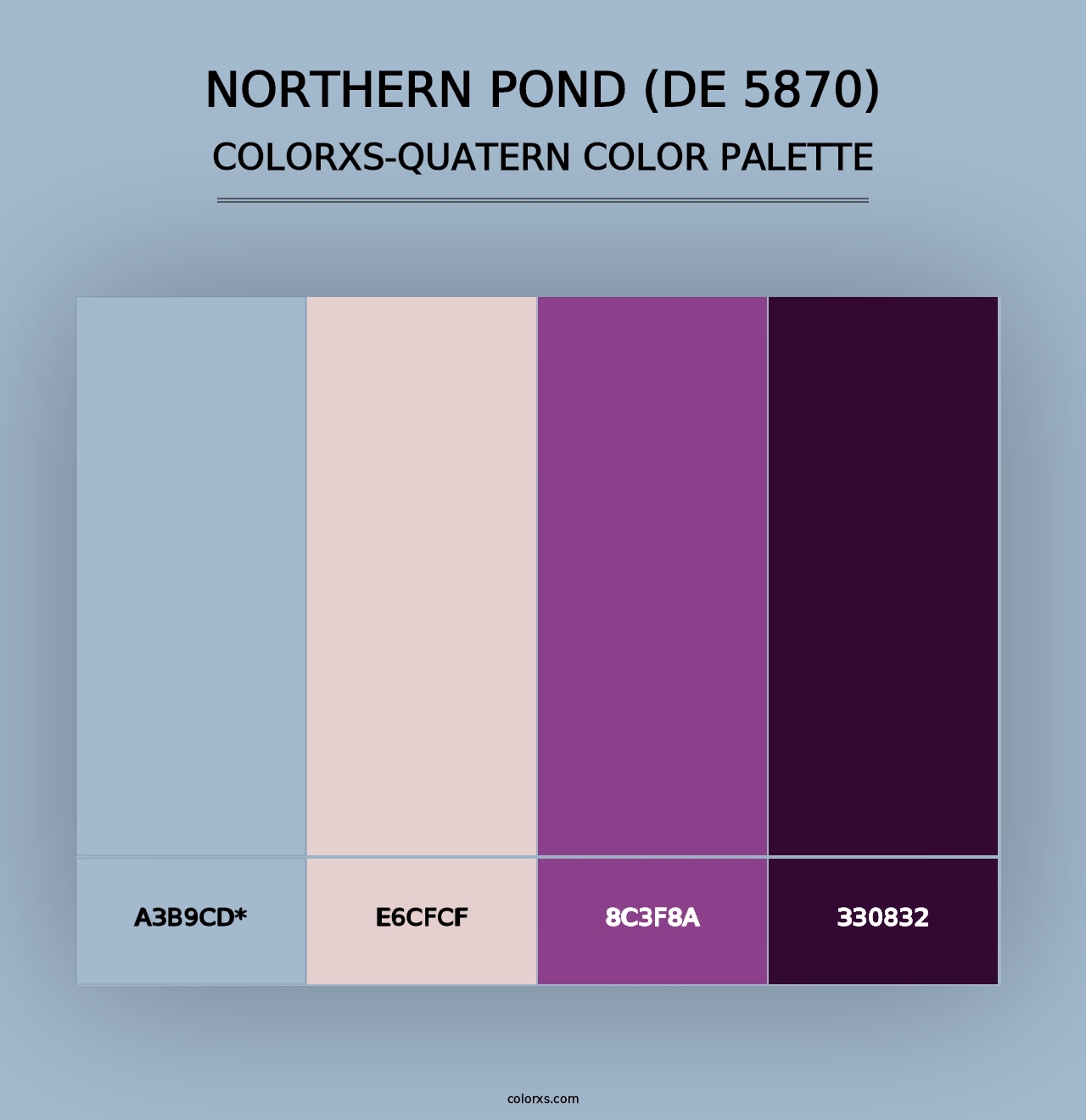 Northern Pond (DE 5870) - Colorxs Quad Palette