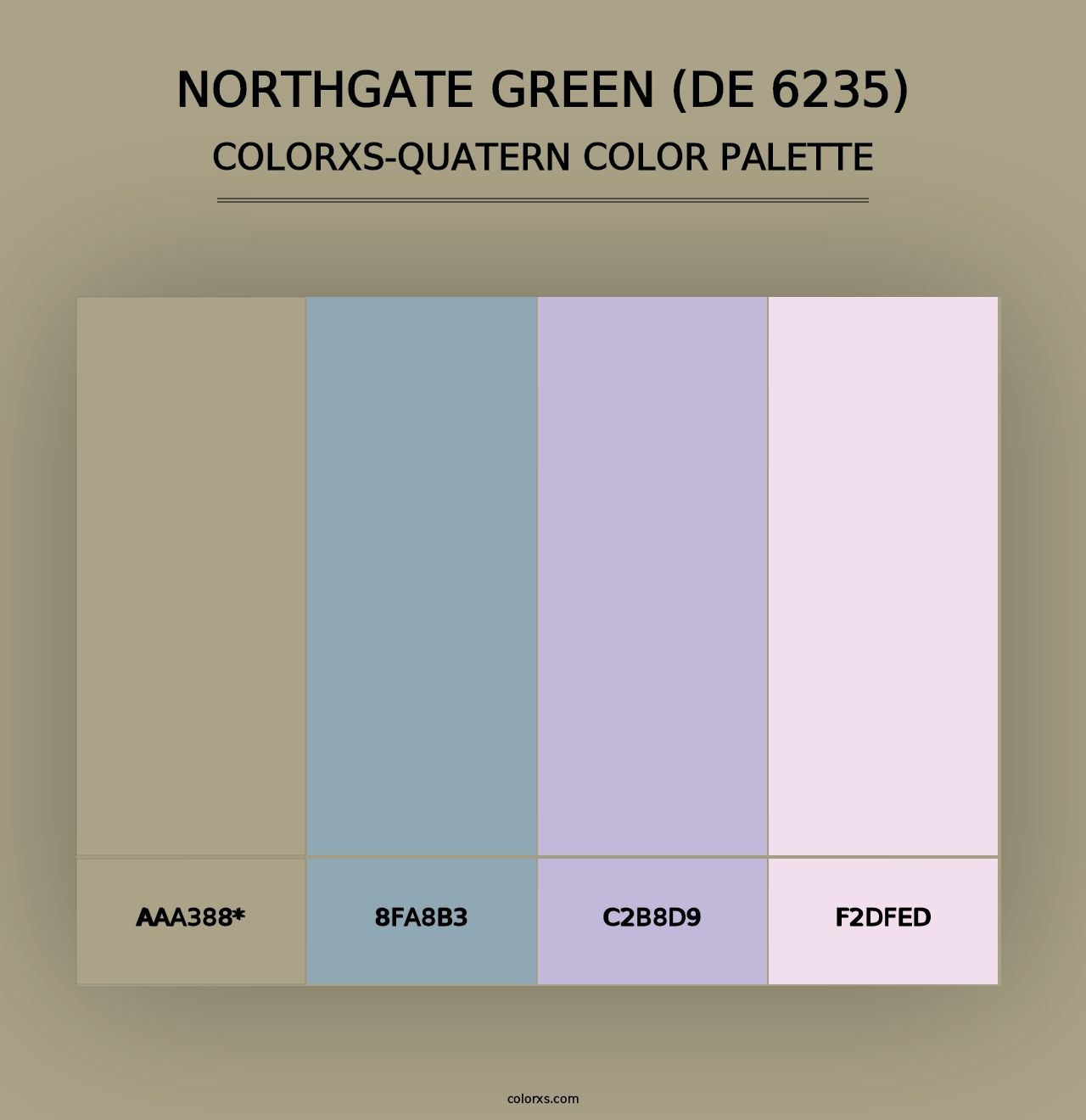 Northgate Green (DE 6235) - Colorxs Quad Palette