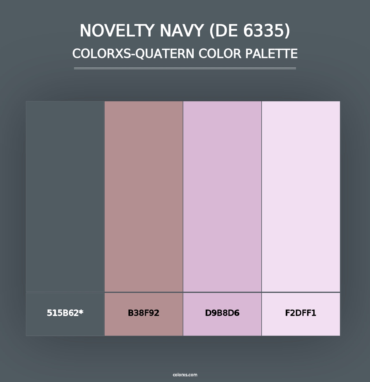 Novelty Navy (DE 6335) - Colorxs Quad Palette