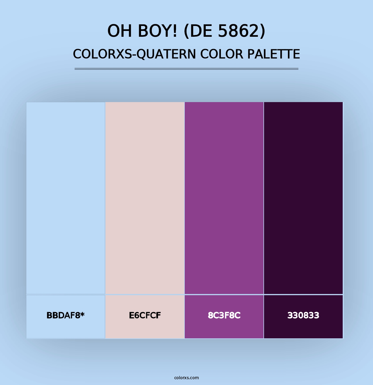 Oh Boy! (DE 5862) - Colorxs Quad Palette