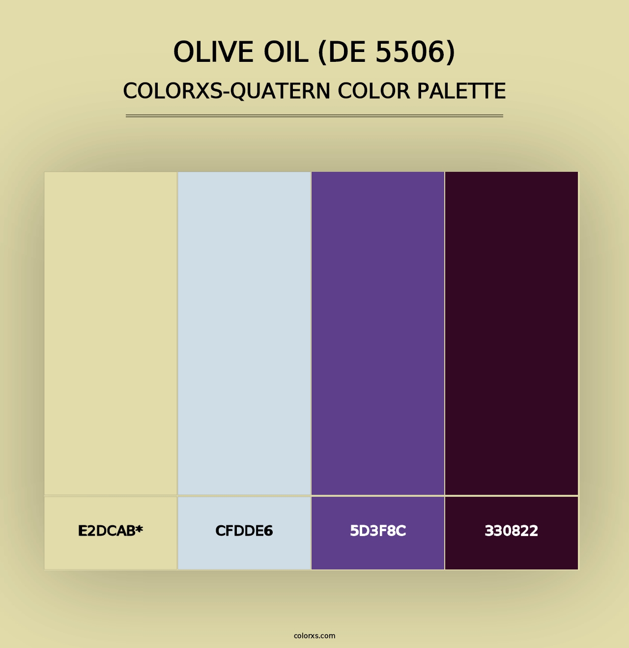 Olive Oil (DE 5506) - Colorxs Quad Palette