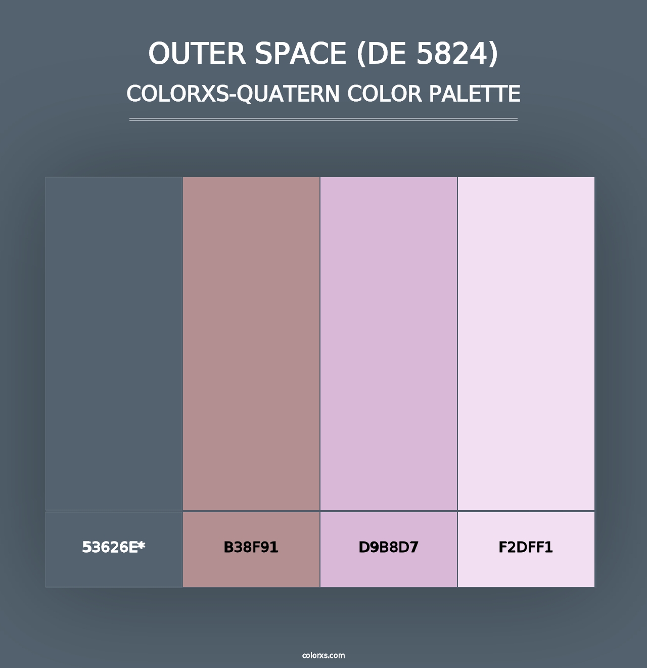 Outer Space (DE 5824) - Colorxs Quad Palette