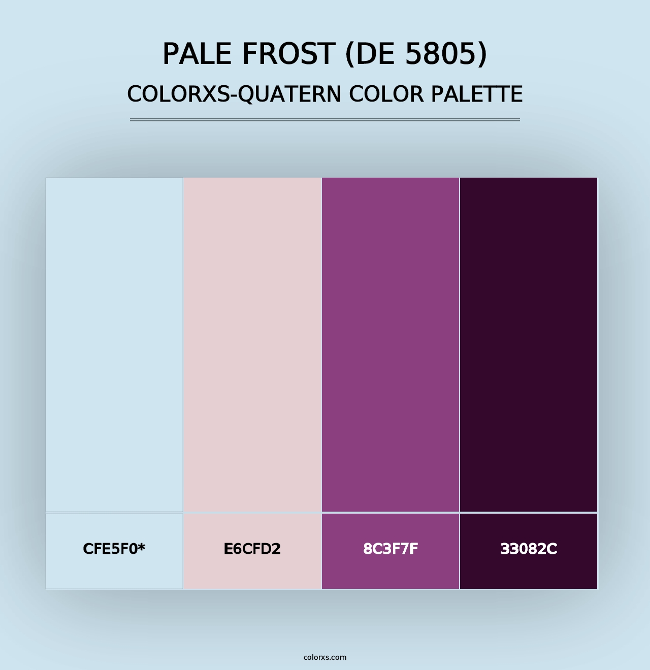 Pale Frost (DE 5805) - Colorxs Quad Palette