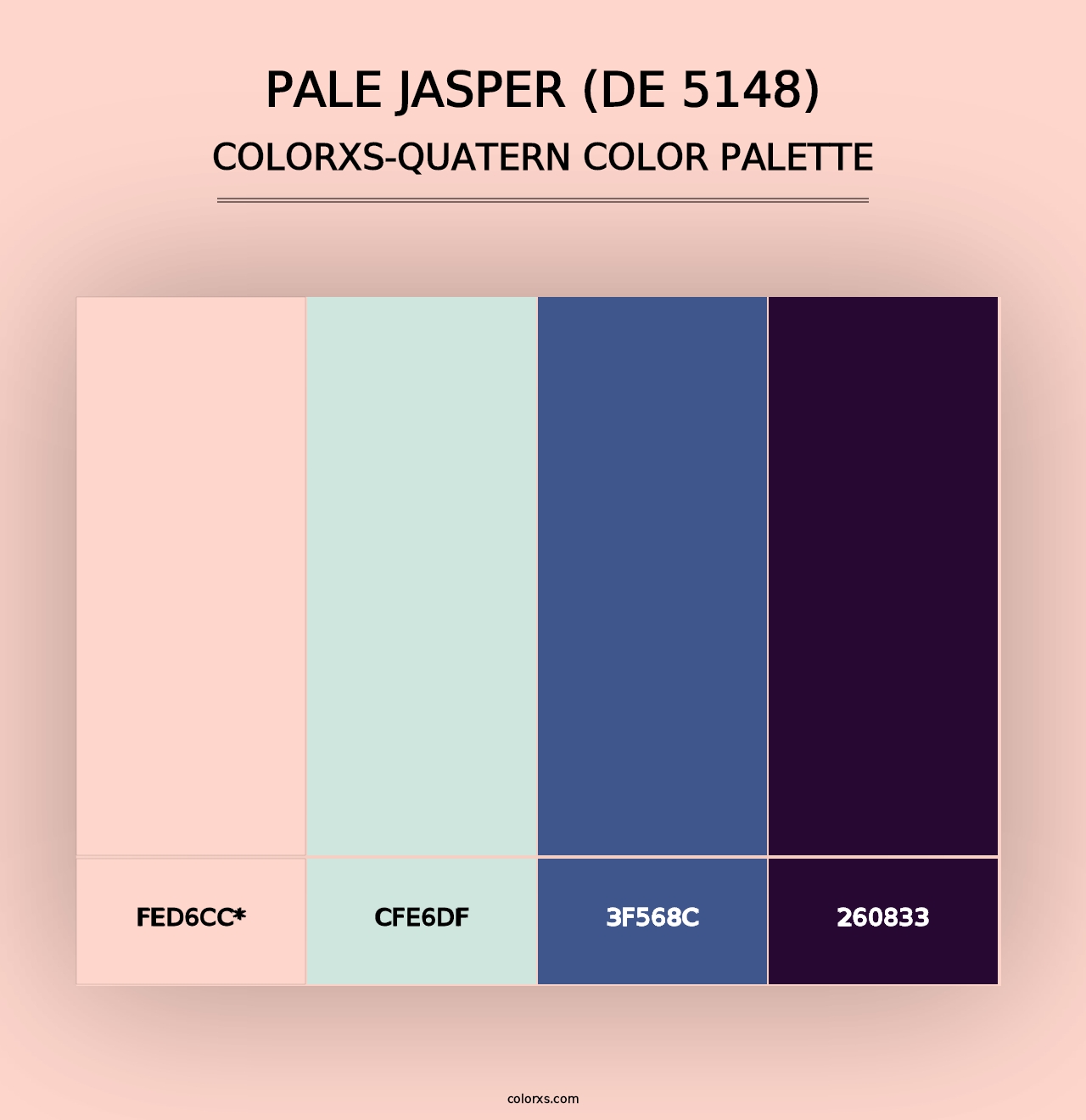 Pale Jasper (DE 5148) - Colorxs Quad Palette