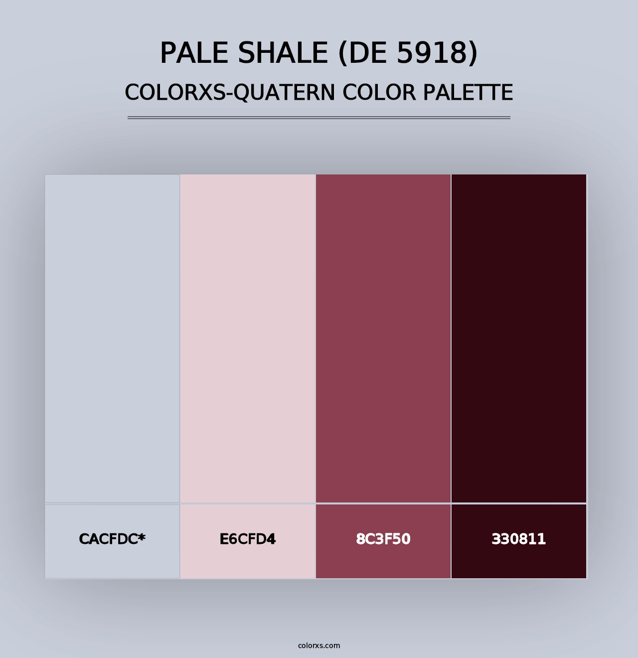 Pale Shale (DE 5918) - Colorxs Quad Palette