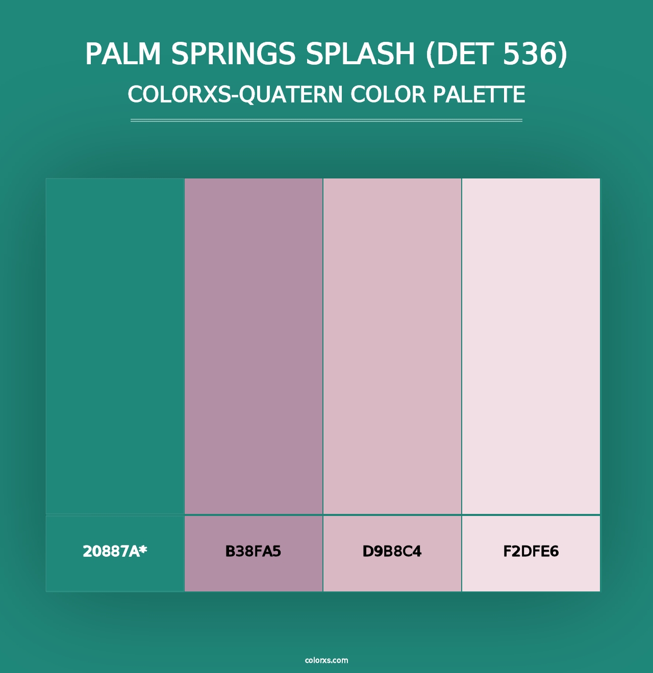 Palm Springs Splash (DET 536) - Colorxs Quad Palette