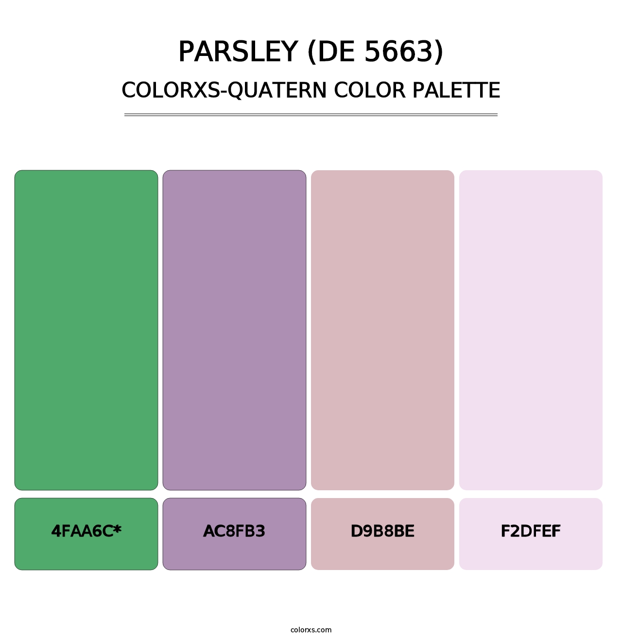 Parsley (DE 5663) - Colorxs Quad Palette