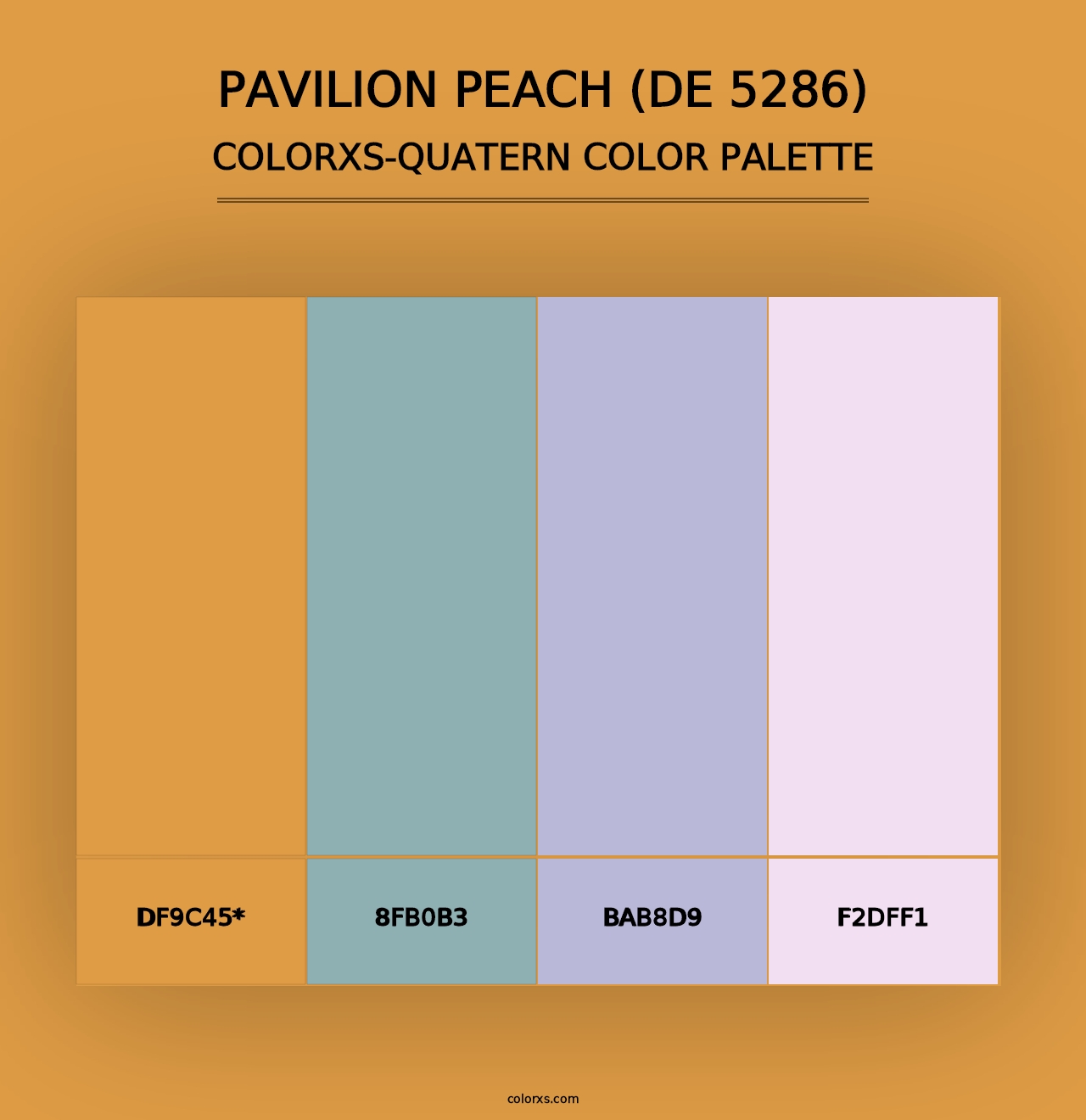 Pavilion Peach (DE 5286) - Colorxs Quad Palette