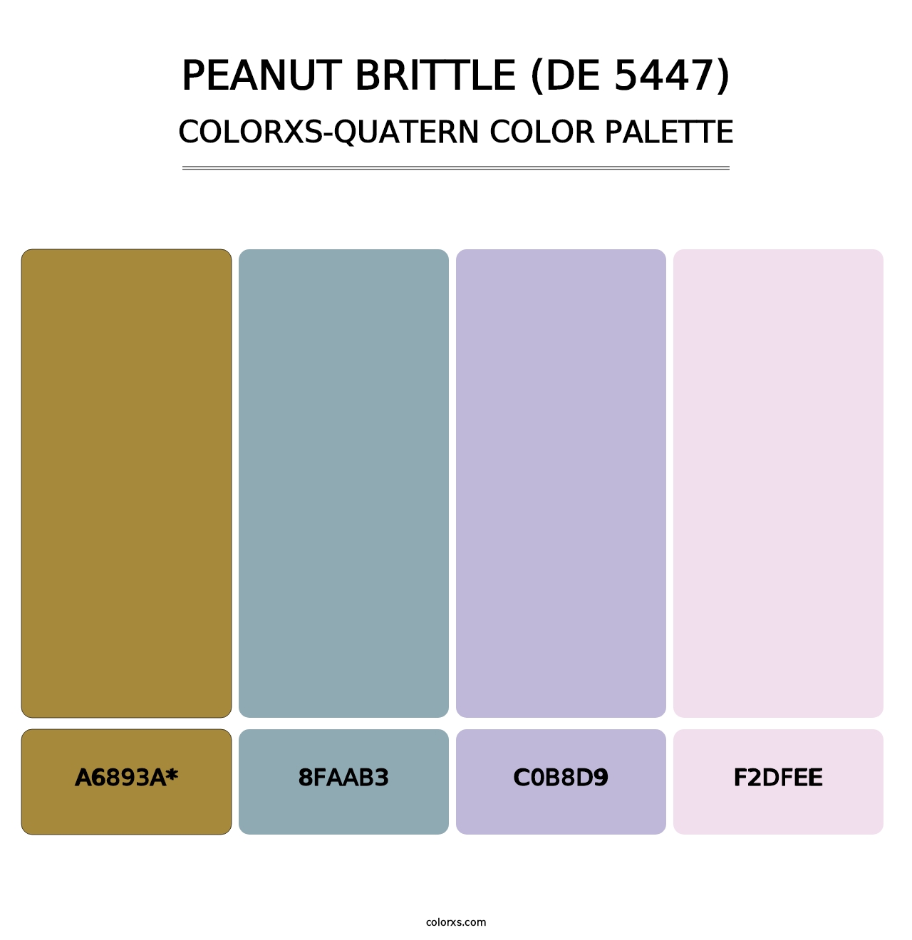 Peanut Brittle (DE 5447) - Colorxs Quad Palette