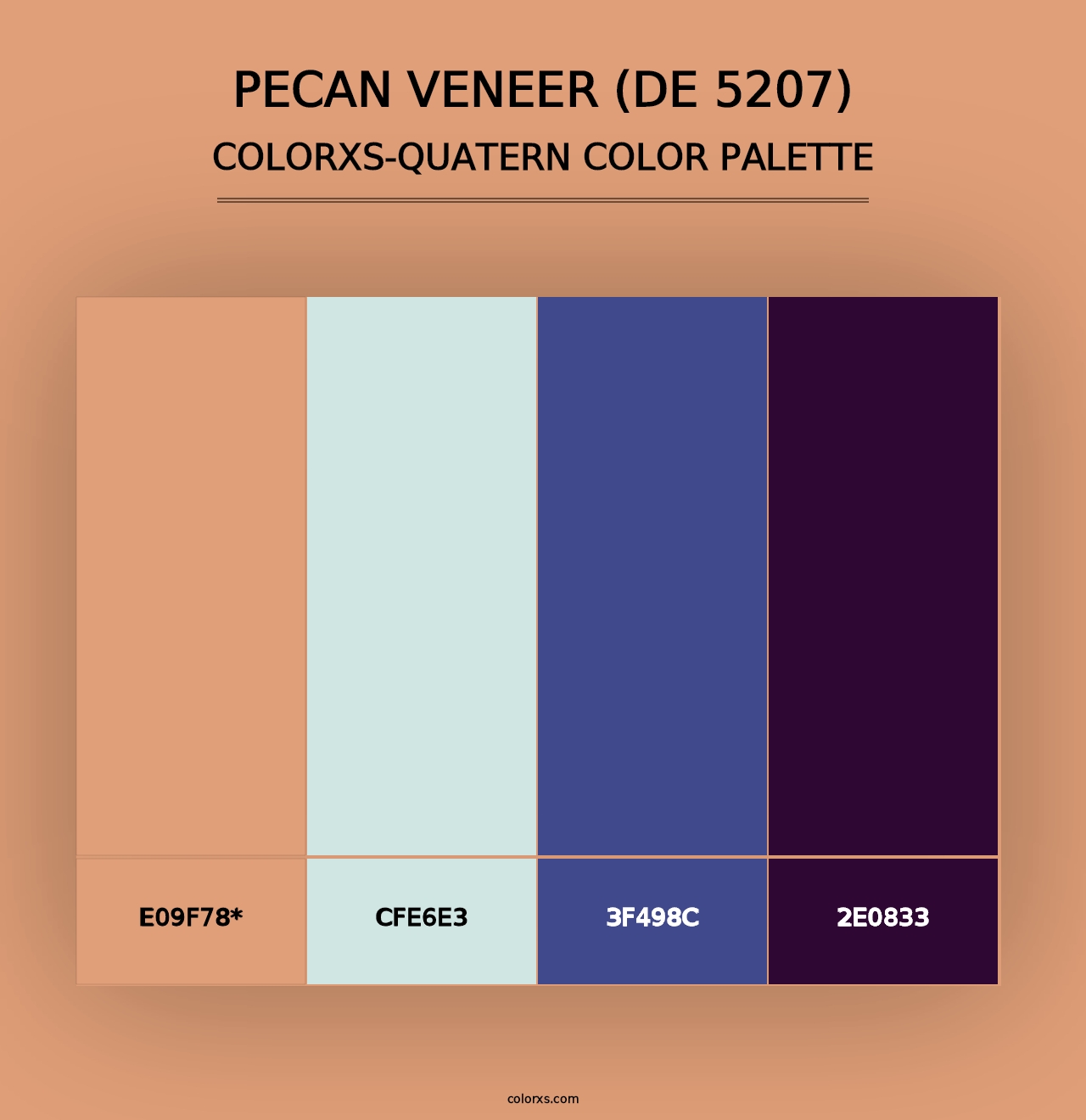 Pecan Veneer (DE 5207) - Colorxs Quad Palette