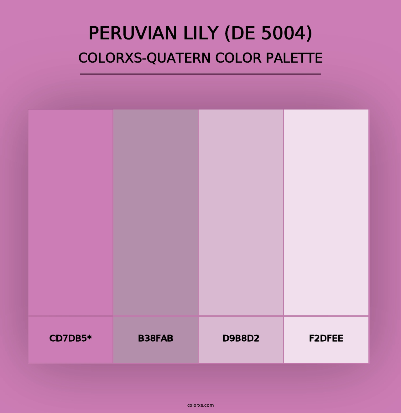 Peruvian Lily (DE 5004) - Colorxs Quad Palette