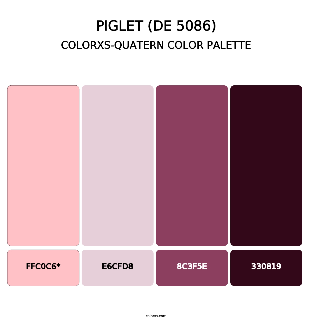 Piglet (DE 5086) - Colorxs Quad Palette