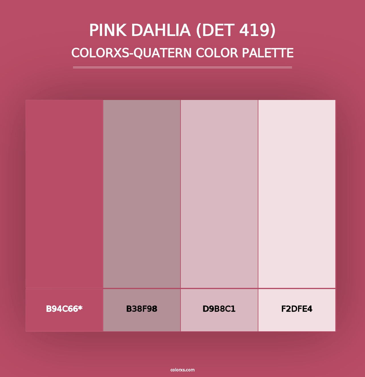 Pink Dahlia (DET 419) - Colorxs Quad Palette