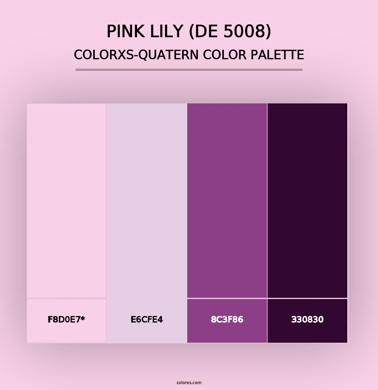 Pink Lily (DE 5008) - Colorxs Quad Palette