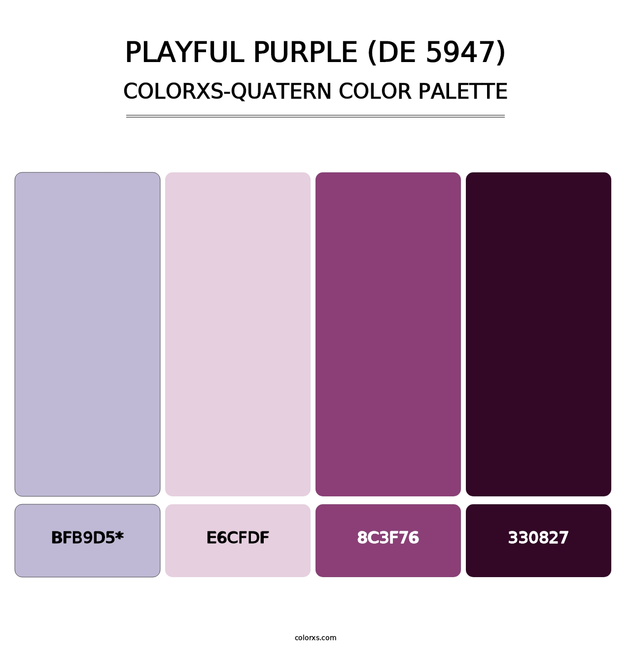 Playful Purple (DE 5947) - Colorxs Quad Palette