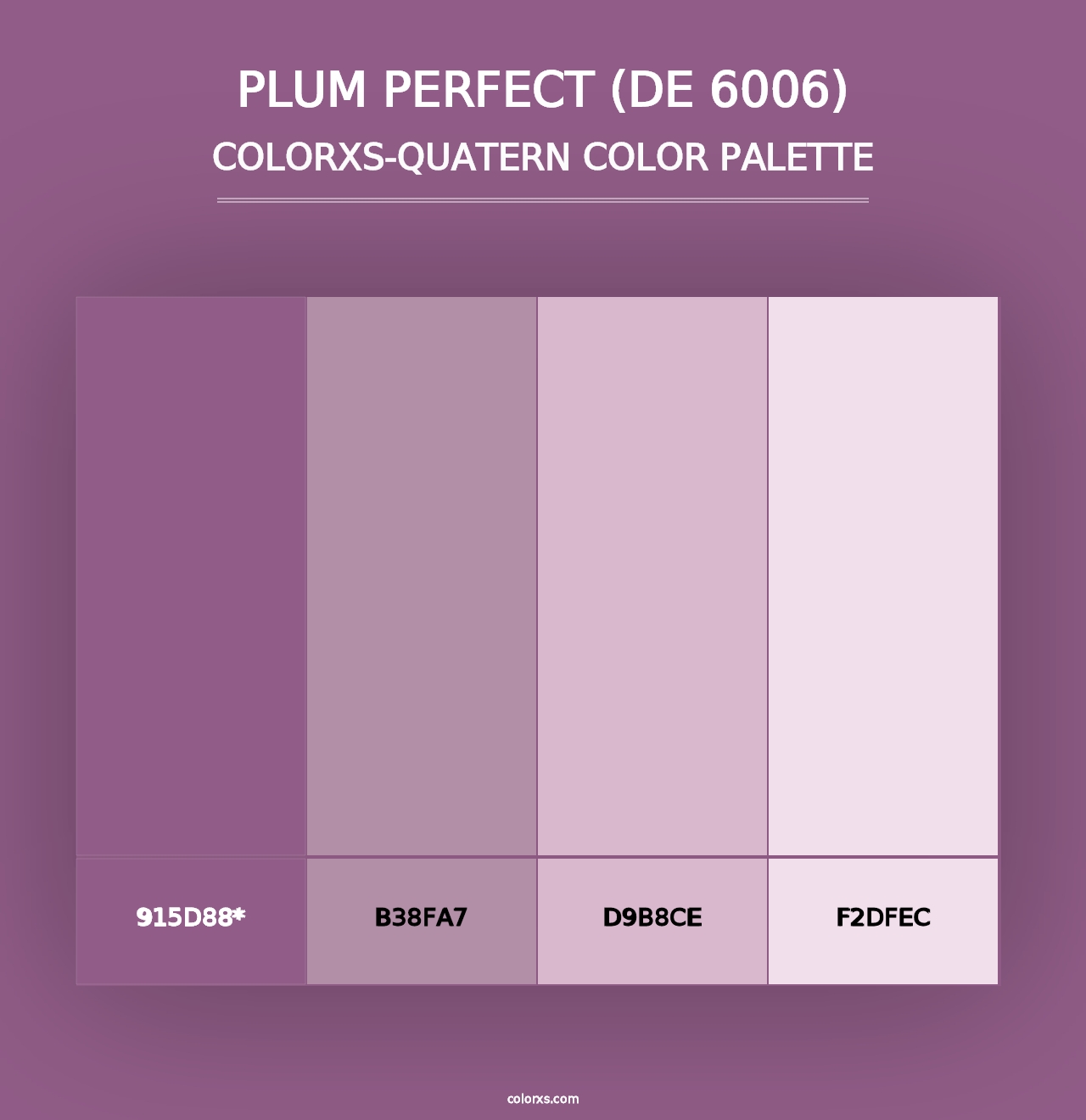 Plum Perfect (DE 6006) - Colorxs Quad Palette