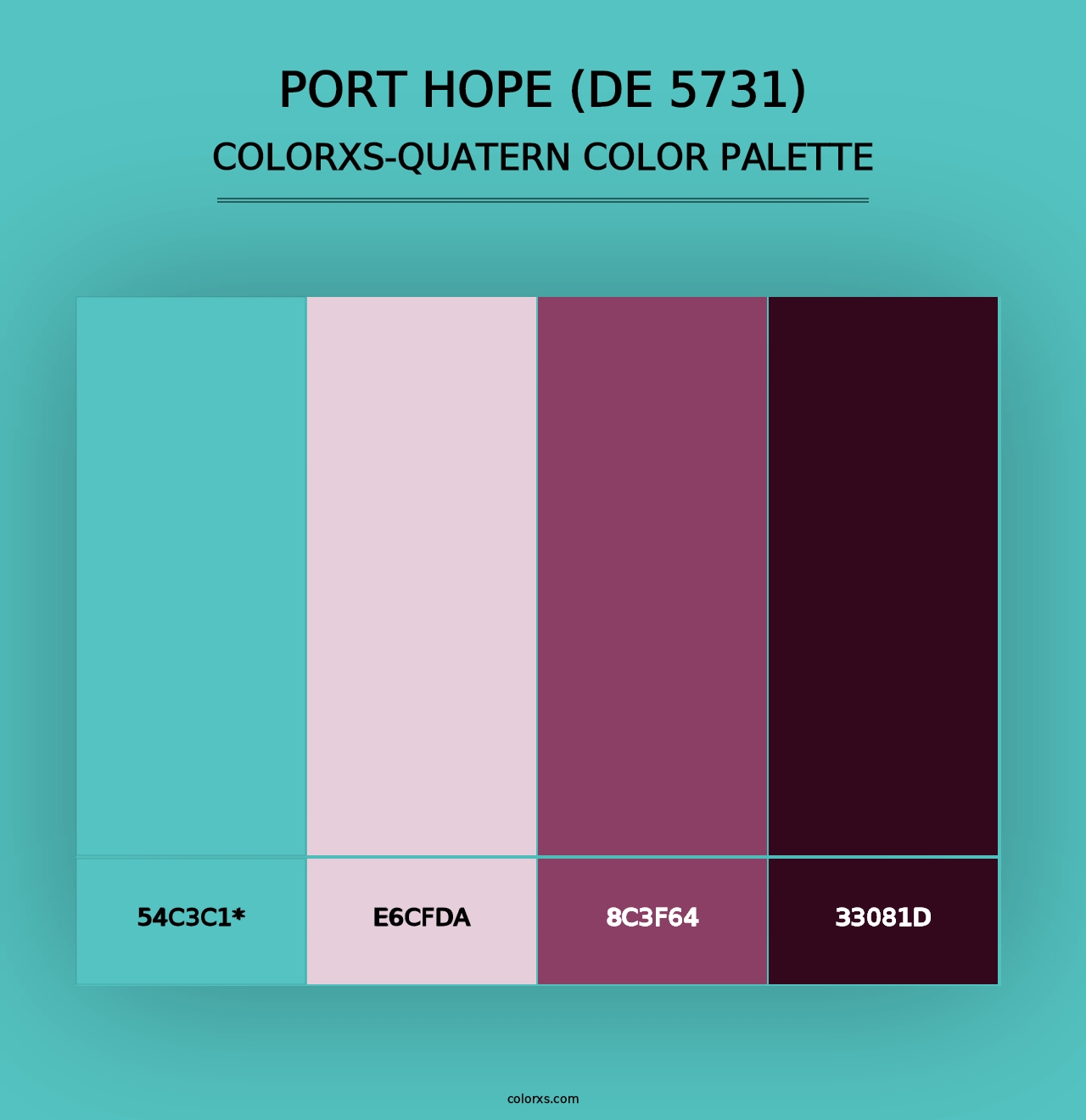 Port Hope (DE 5731) - Colorxs Quad Palette