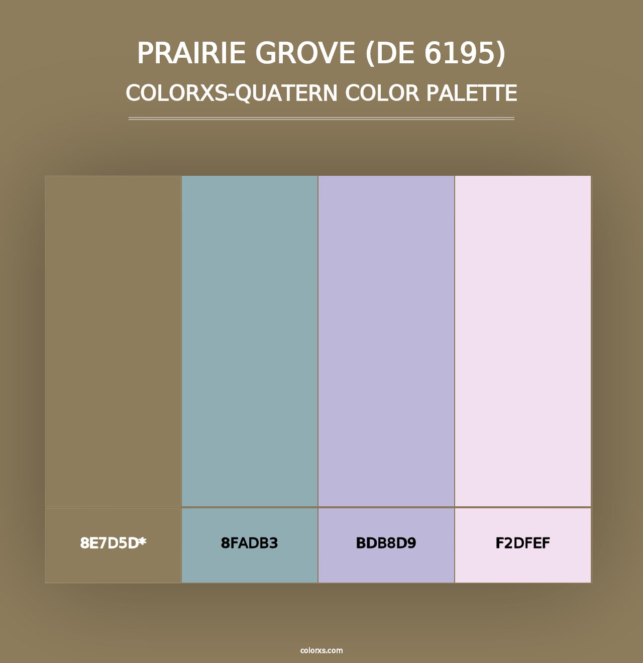 Prairie Grove (DE 6195) - Colorxs Quad Palette