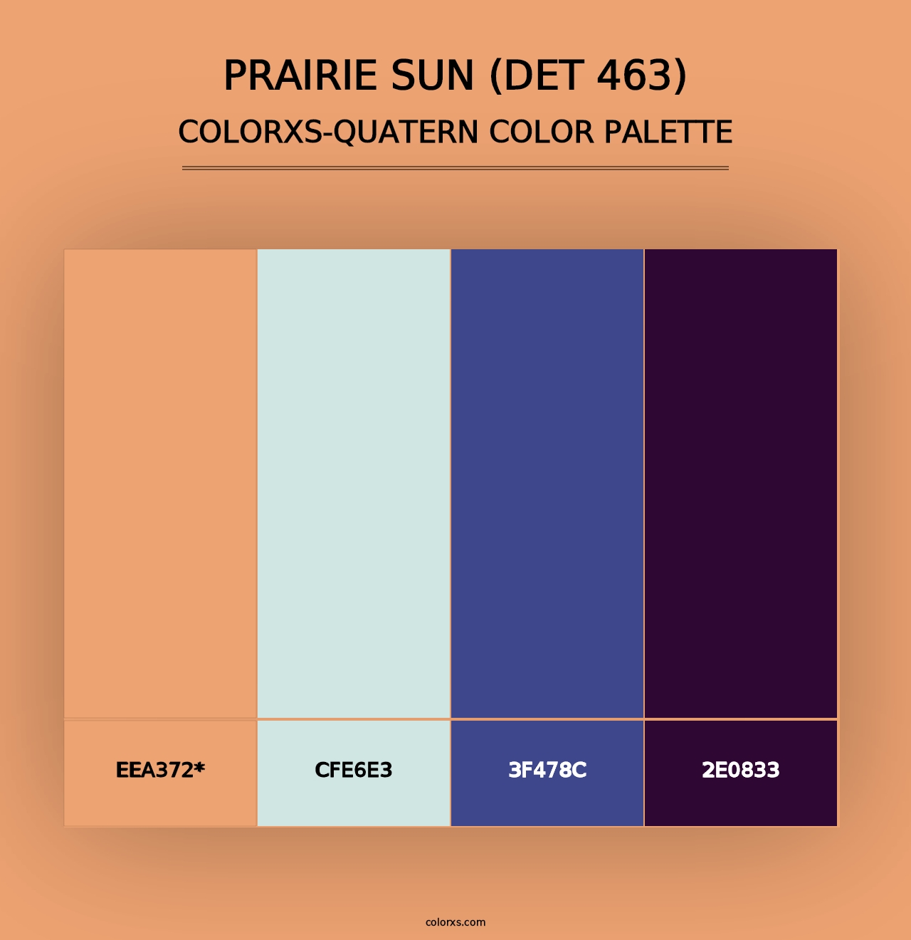 Prairie Sun (DET 463) - Colorxs Quad Palette